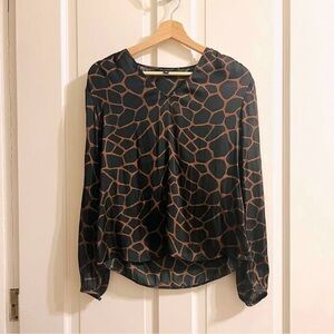 Banana Republic Giraffe Print Blouse